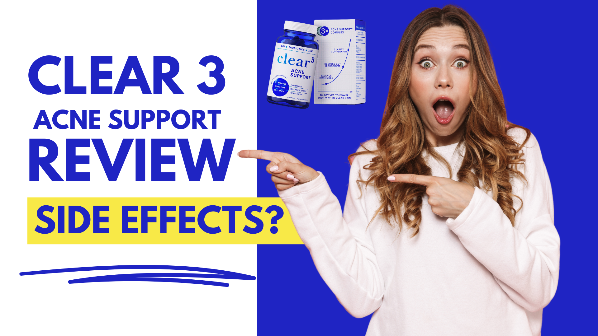 clear 3 acne support pills